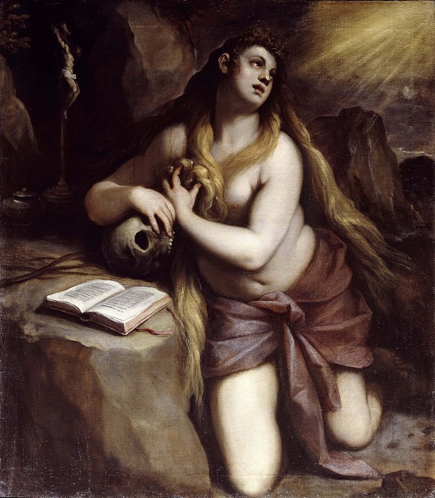 Saint Mary Magdalene penitent. Palma il Giovane (Jacopo Negretti)