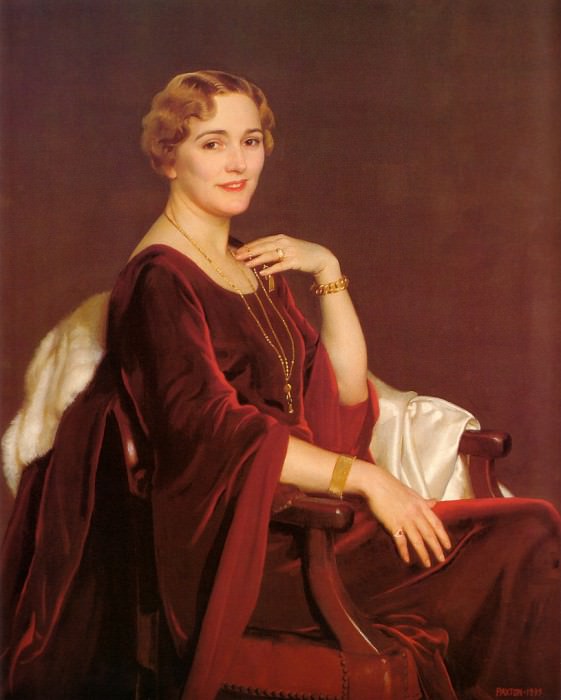 Портрет миссис Чарльз Фредерик Топпэн, 1935. Уильям Макгрегор Пэкстон