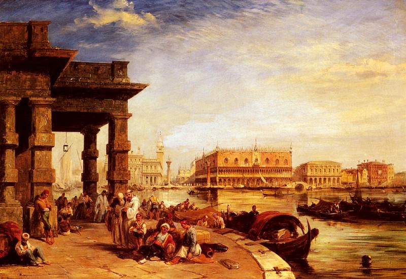 Looking To St Marks Square From The Dogana. Edward Pritchett