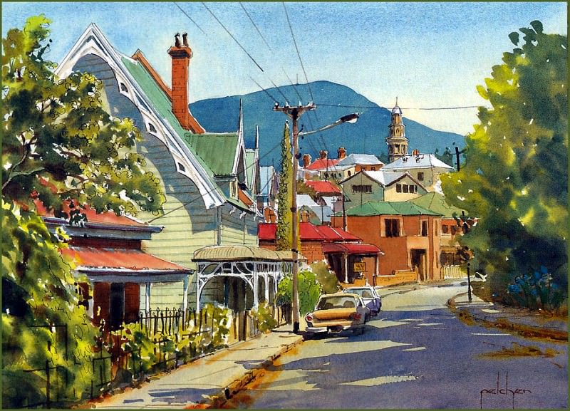 pa BobPelchen 11 StreetInBatteryPoint Tasmania. Bob Pelchen