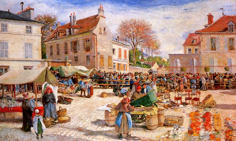 Рынок в Понтуазе. Людовико Питте
