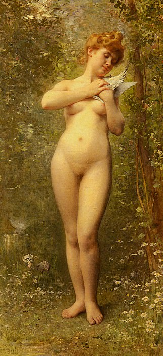 Венера с голубкой. Жан Леон Базиль Перро