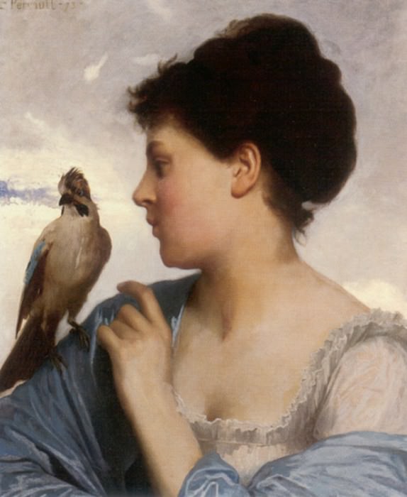 The Bird Charmer 1873. Leon Jean Basile Perrault