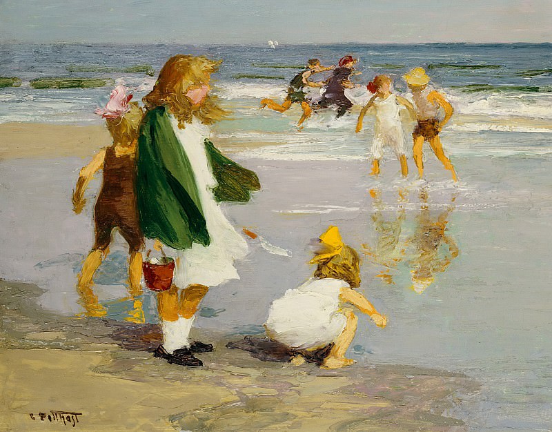 Play in the Surf. Edward Henry Potthast