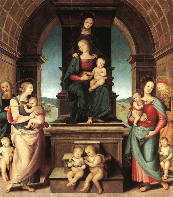 The Family of the Madonna 1500 2. Pietro Perugino