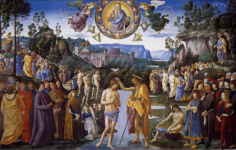 Baptism of Christ. Pietro Perugino