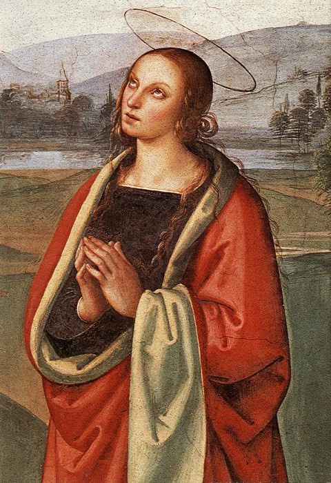 The Pazzi Crucifixion detail2. Pietro Perugino