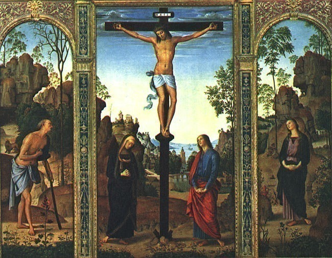 The Galitzin Triptych, 1485, NG Washington. Pietro Perugino