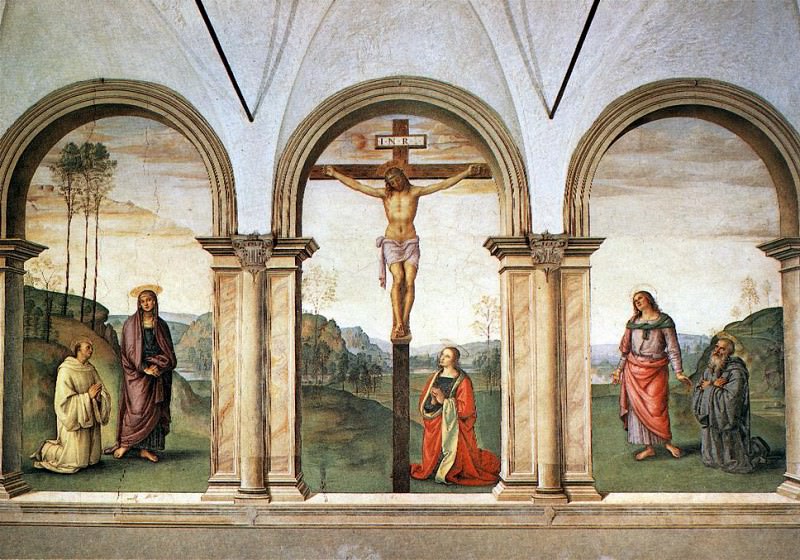 The Pazzi Crucifixion. Pietro Perugino