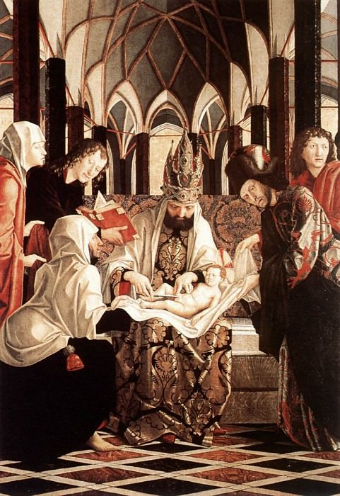 St Wolfgang Altarpiece Circumcision. Michael Pacher