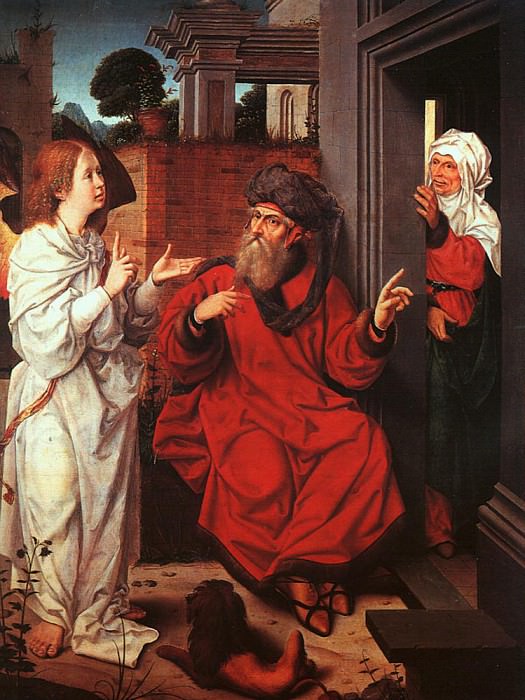 Авраам, Сара и ангел. Ян Провост
