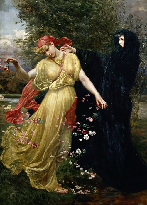 At The First Touch of Winter Summer Fades Away. Valentine Cameron Prinsep