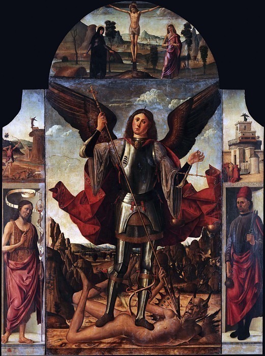 St Michael and Stories from His Life. Francesco Pagano
