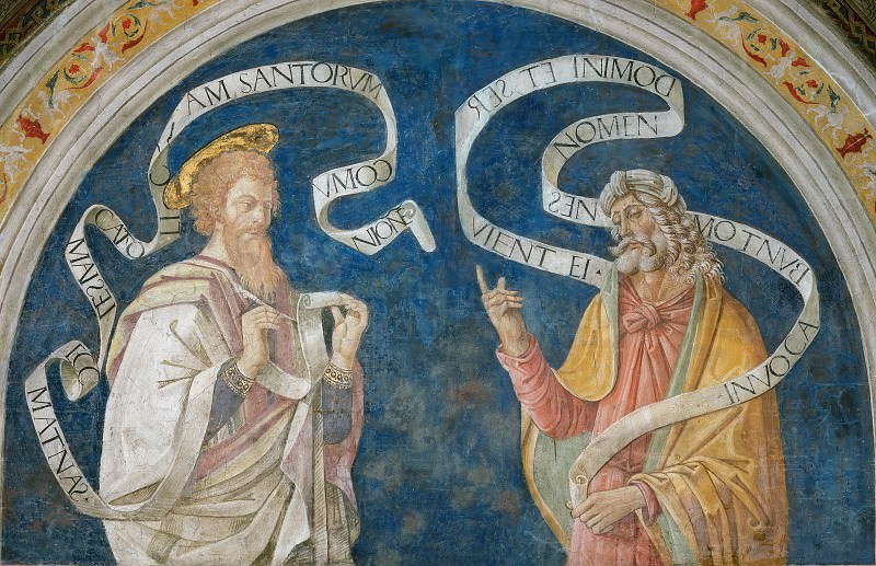 The Apostle Thomas and the Prophet Daniel. Pinturicchio (Bernardino di Betto)