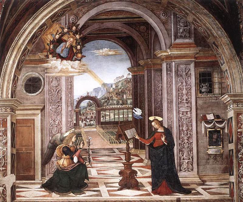 Annunciation. Pinturicchio (Bernardino di Betto)