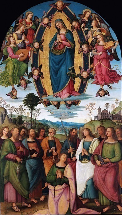 Assumption of the Virgin. Pinturicchio (Bernardino di Betto) (and Workshop)