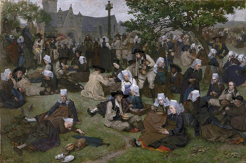 Pilgrimage in Brittany. Charles-Henri Pille