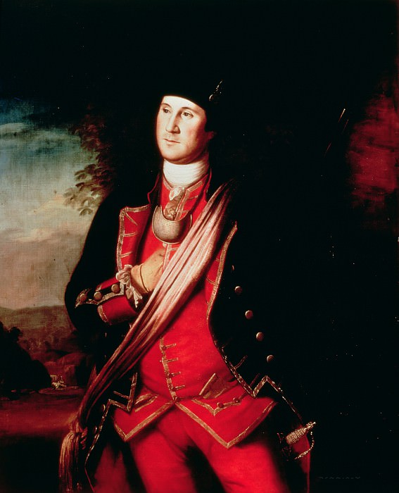 Портрет Джорджа Вашингтона (1732-99). Чарльз Уилсон Пил