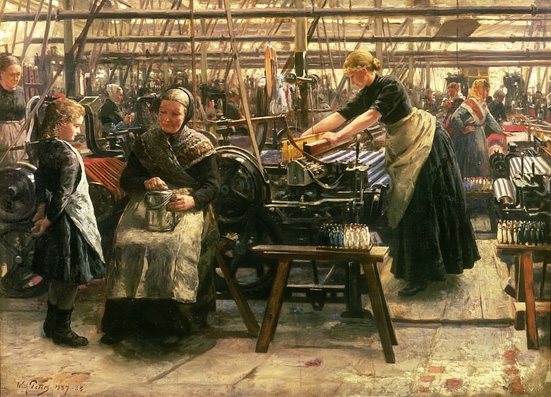 Ткацкая фабрика, 1887-88. Вильгельм Петерс
