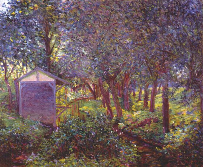 giverny landscape (in monets garden) c1897. Lilla Cabot Perry