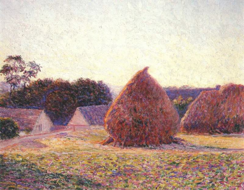 haystacks, giverny c1886. Lilla Cabot Perry