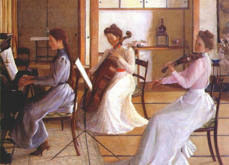 perry the trio (alice edith and margaret perry) c1898-1900. Lilla Cabot Perry