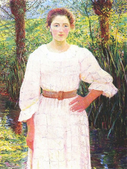 by the brook, giverny 1909. Lilla Cabot Perry
