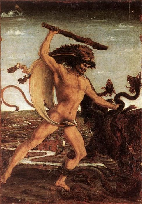 Hercules And The Hydra. Antonio del Pollaiolo