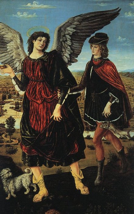 Товия и ангел. Антонио дель Поллайоло
