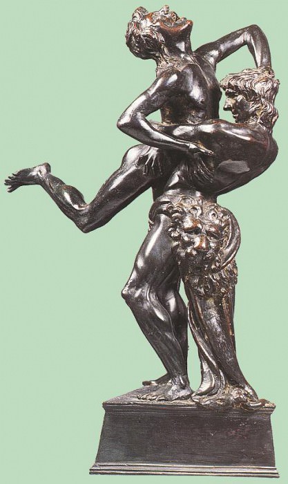 Hercules and Anteus. Antonio del Pollaiolo