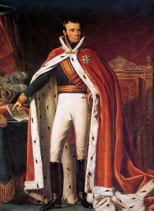 Портрет короля Нидерландов Виллема I. Жозеф Паелинк