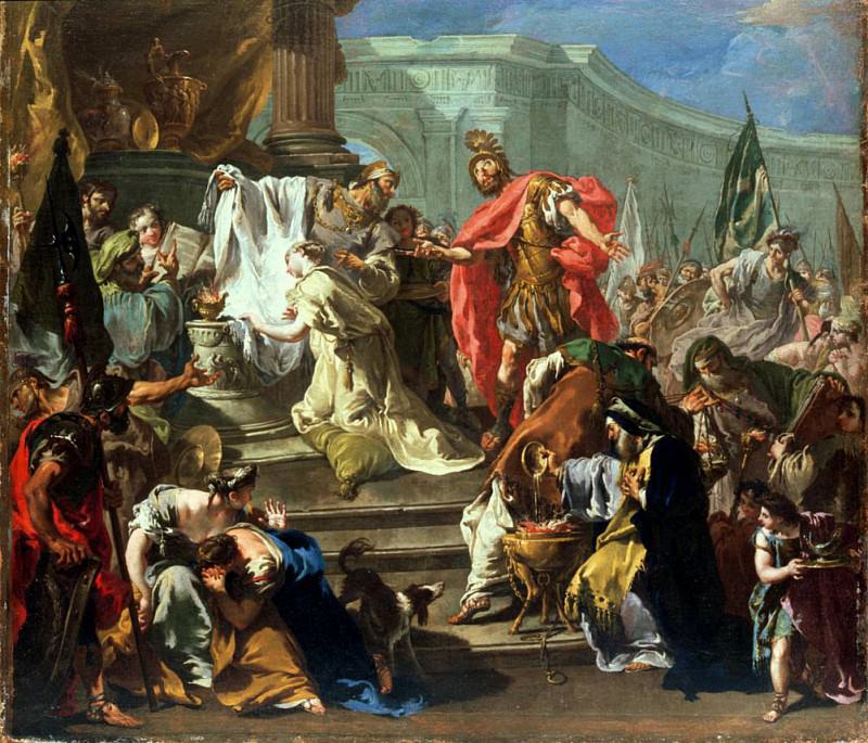 The Sacrifice of Jephthahs Daughter. Giovanni Battista Pittoni