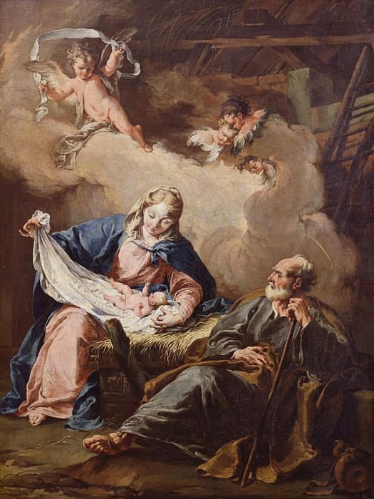The Nativity. Giovanni Battista Pittoni
