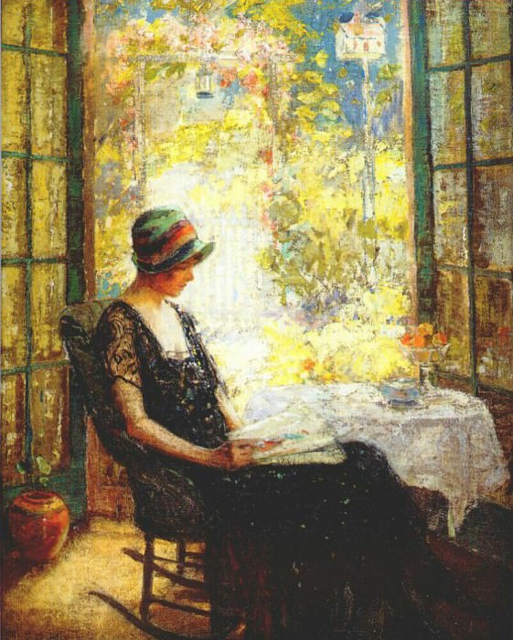 Вид из окна моей мастерской, 1907. Паулин Палмер