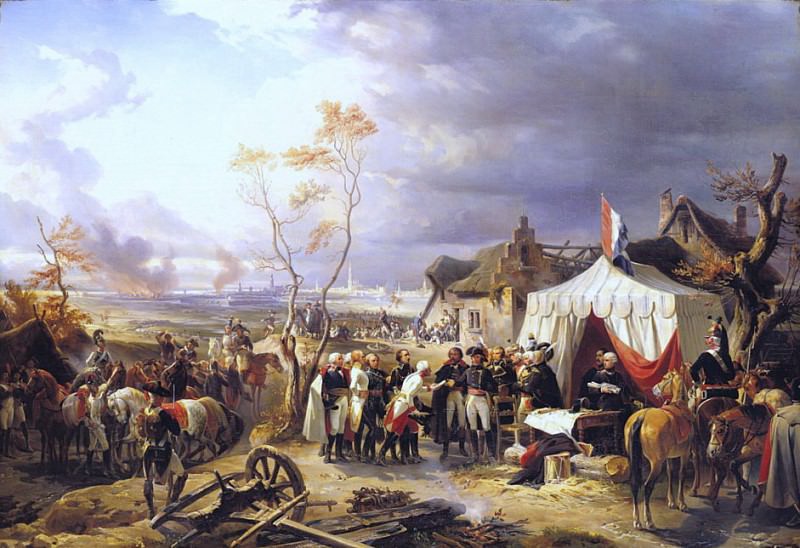 General De La Morliere Receiving the Surrender of Antwerp, 29th November 1792. Felix Philippoteaux
