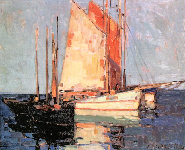 Boats at Anchor. Edgar Payne