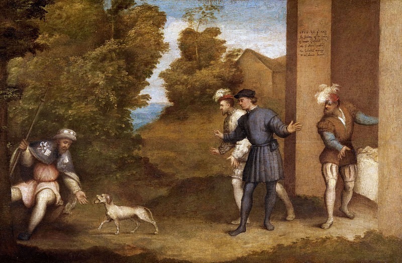 San Rocco and the dog. Pordenone (Giovanni Antonio de Sacchis)