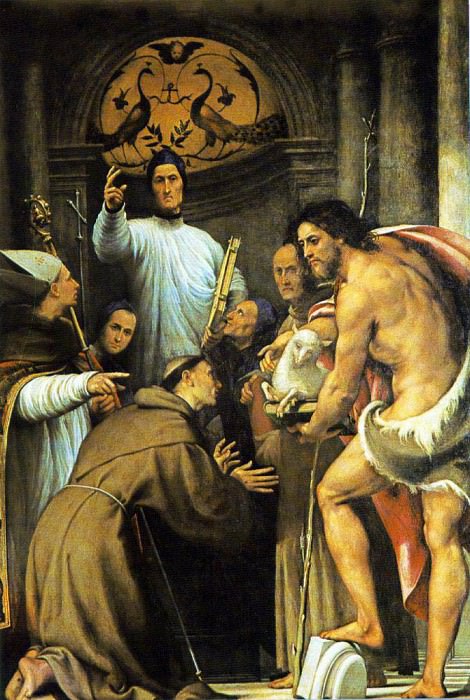 St Lorenzo Giustiniani And Other Saints. Pordenone (Giovanni Antonio de Sacchis)