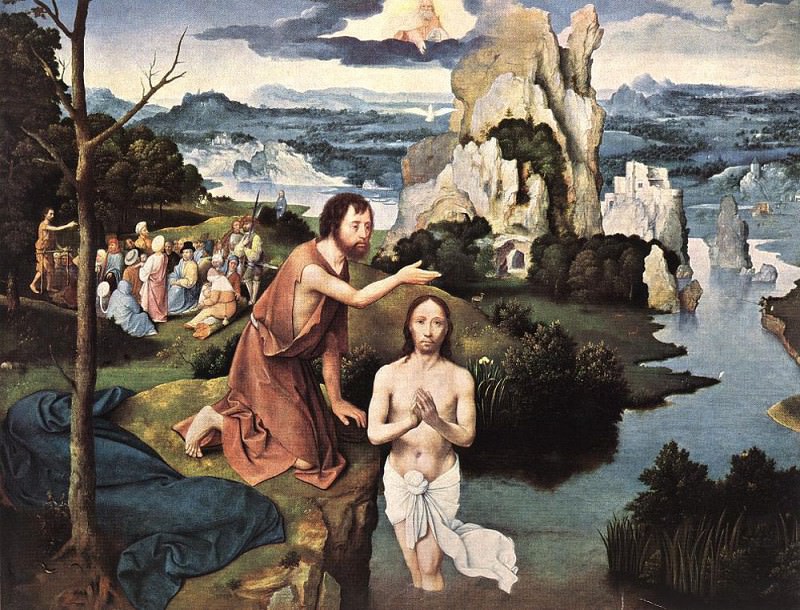 Baptism Of Christ. Joachim Patinir