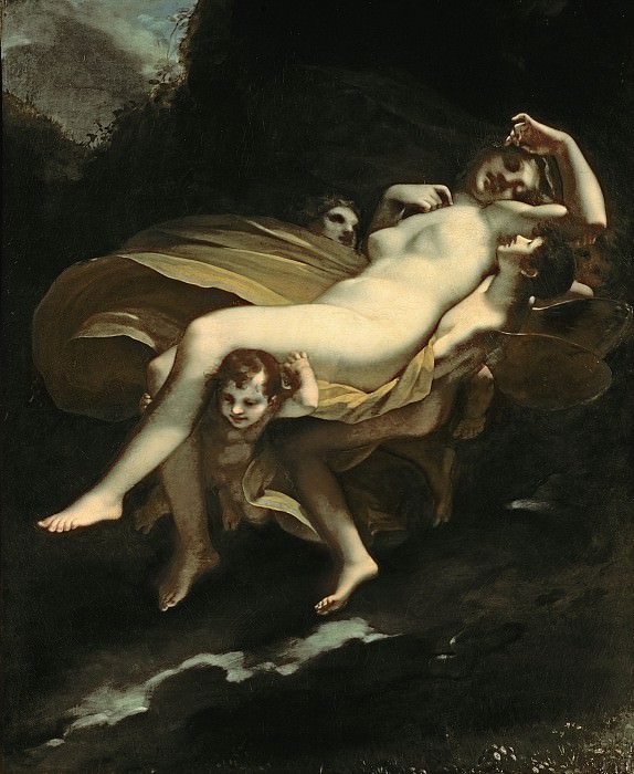 Psyche transported to Heaven. Pierre-Paul Prudhon