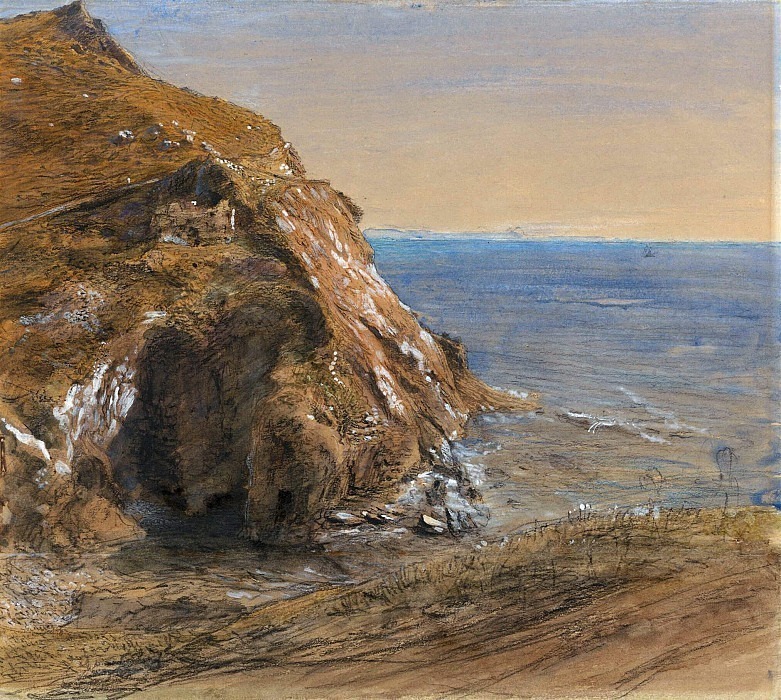 The Rock Slip near Boscastle. Samuel Palmer