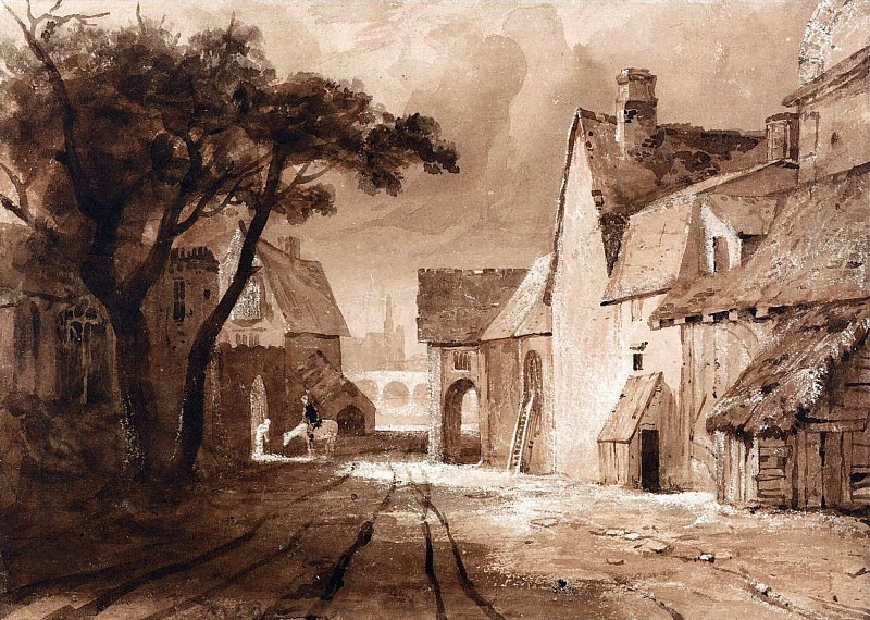Study of Old Buildings. Samuel Palmer