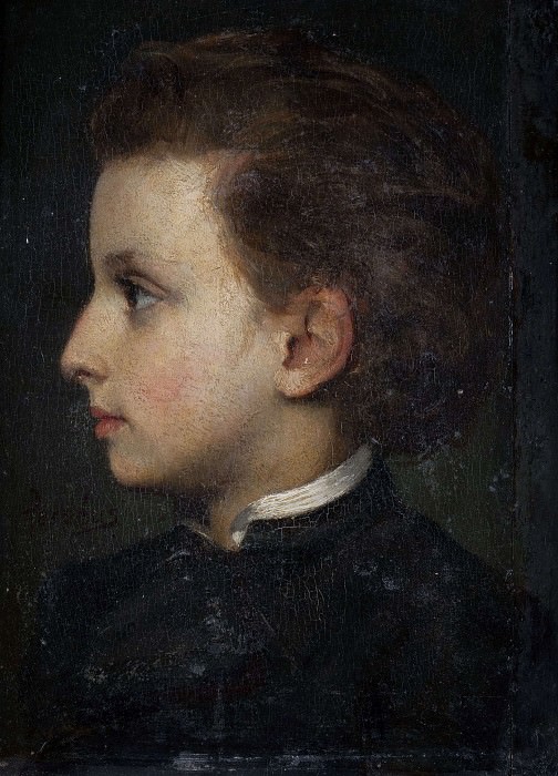 Boy in profile. Study, Edvard Perséus