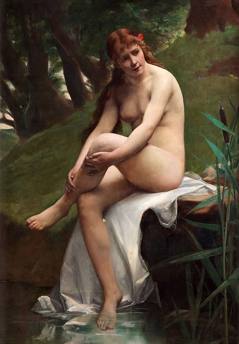 Nude model. Edvard Perséus