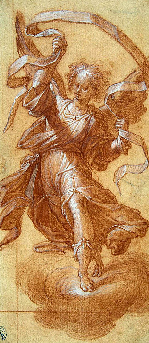 Angel with a Banderole. Camillo Procaccini