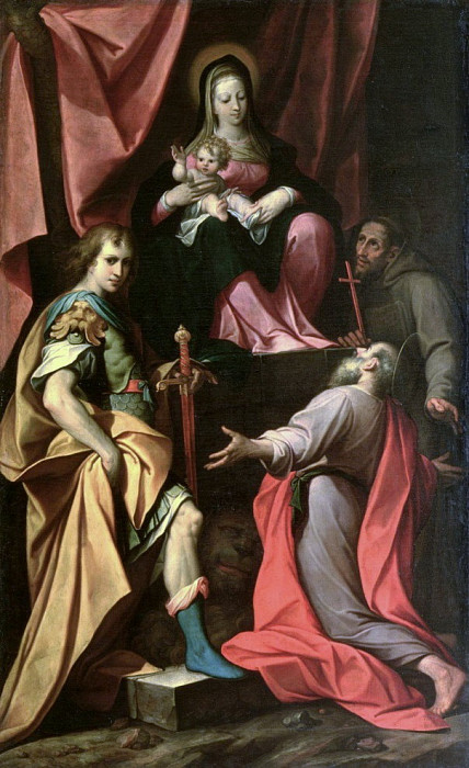 Madonna and Child with St. Vitalis. Camillo Procaccini