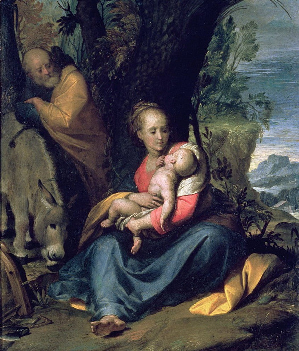 The Rest on the Flight into Egypt. Camillo Procaccini