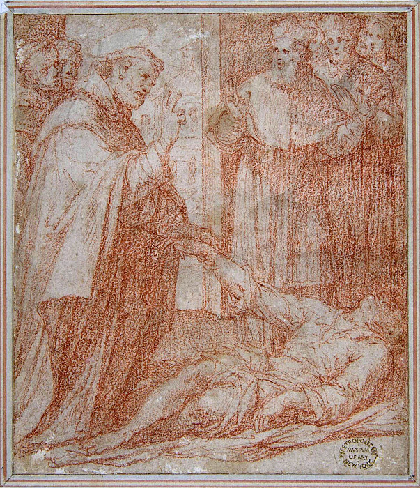 Saint Francis of Assisi Resuscitating a Dead Youth. Camillo Procaccini