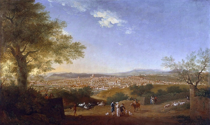 Панорамный вид Флоренции с Беллосгуардо. Томас Патч
