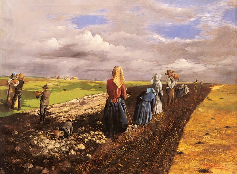 The Potato Harvest. Molnar Janos Pentelei